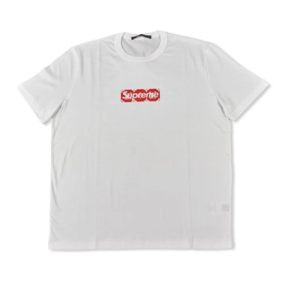 Supreme x LOUIS VUITTON Box Logo Tee White 01