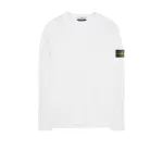 STONE ISLAN* GARMENT DYED CREW NECK SWEAT White