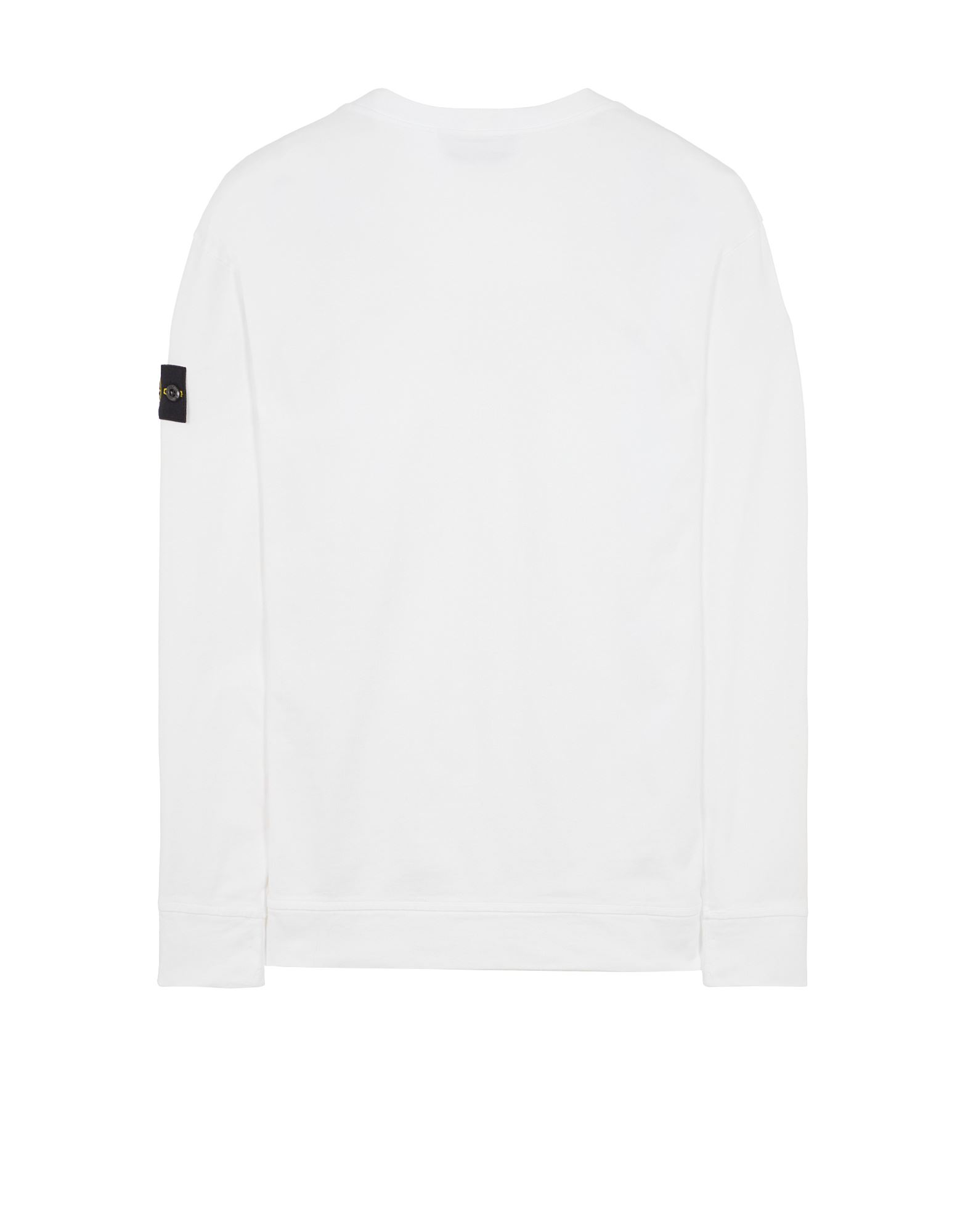 STONE ISLAN* GARMENT DYED CREW NECK SWEAT White