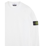 STONE ISLAN* GARMENT DYED CREW NECK SWEAT White