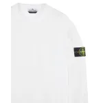STONE ISLAN* GARMENT DYED CREW NECK SWEAT White