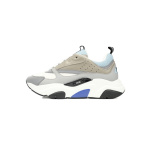 PK God Batch Dior White, Blue, & Black 'B22' Sneakers Rice Grey Blue