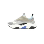 PK God Batch Dior White, Blue, & Black 'B22' Sneakers Rice Grey Blue