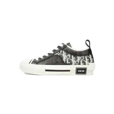 PK God Batch Dior B23 HT Oblique Transparency Low Bang Black and White 01