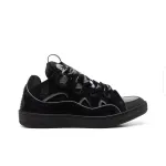 Lanvin Curb Sneaker Black Grey FM-SKRK11-REFL-P2210