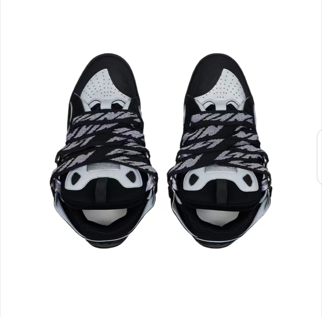 Lanvin Curb Sneaker Black Grey FM-SKRK11-REFL-P2210