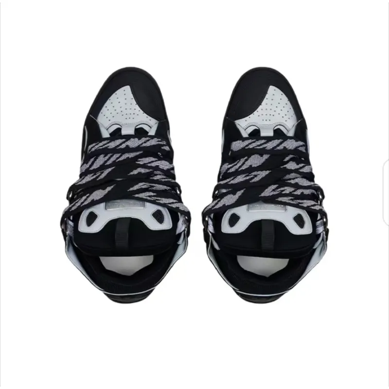 Lanvin Curb Sneaker Black Grey FM-SKRK11-REFL-P2210