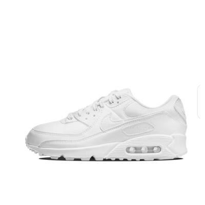 PK God Batch Nike Air Max 90 Leather Triple White  01