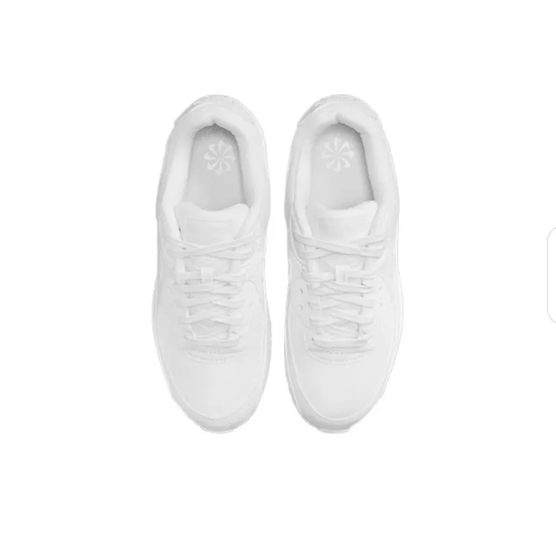 pk god batch nike air max 90 leather triple white