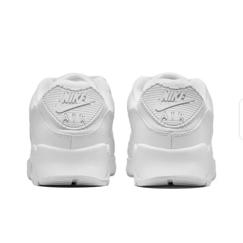 pk god batch nike air max 90 leather triple white