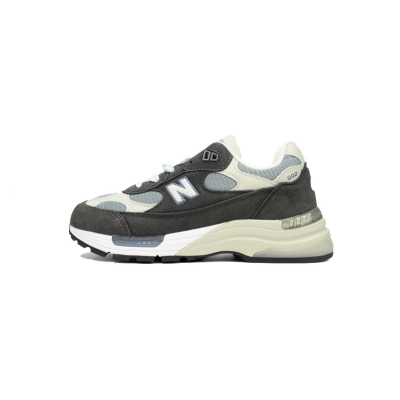 New Balance 992 Black Gray Light Blue M992KT  01