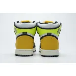 PK God Batch Air Jordan 1 Retro High White Black Volt University Gold 555088-118