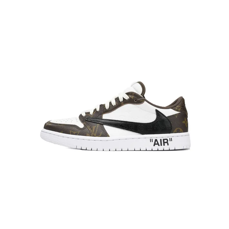 pk god batch air jordan 1 low cut lv brown dl2403-002
