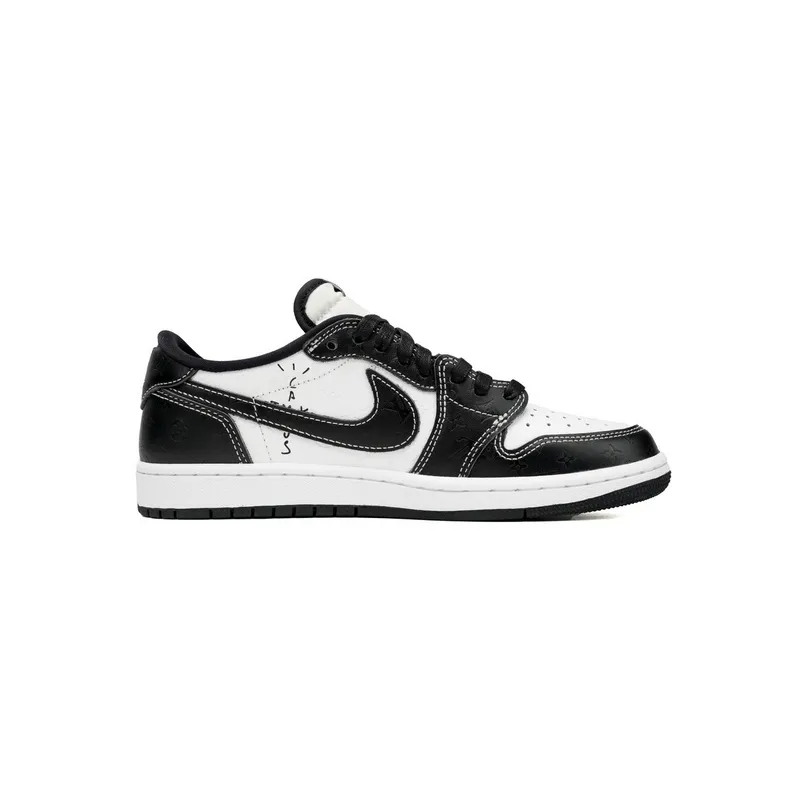 pk god batch air jordan 1 low cut lv black and white dl2211-001