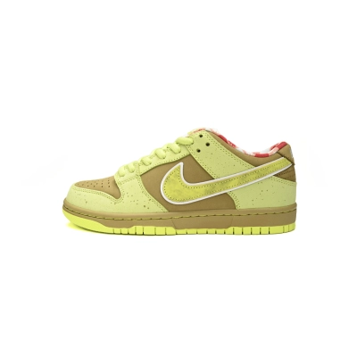 PK God Batch CONCEPTS × Nike Dunk SB Fluorescent Yellow Lobster BV1310-566 01