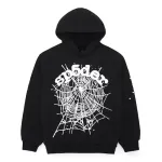 Sp5der Worldwide BLACK OG WEB HOODIE