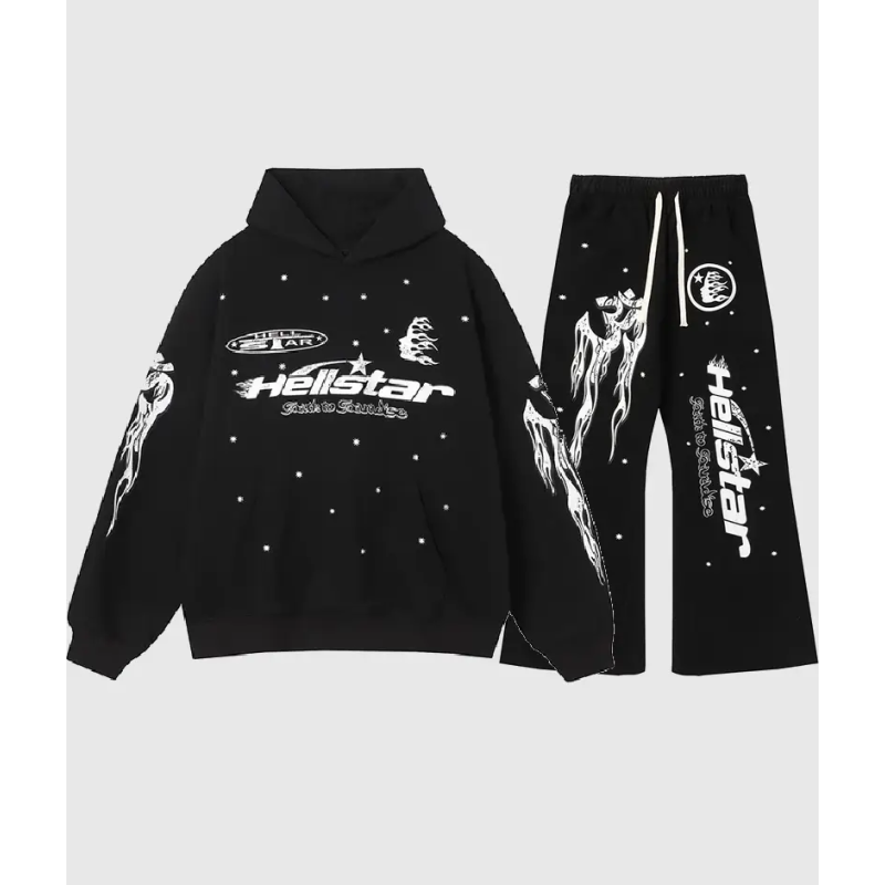 Hellstar Studios Records Tracksuit Black（full set）