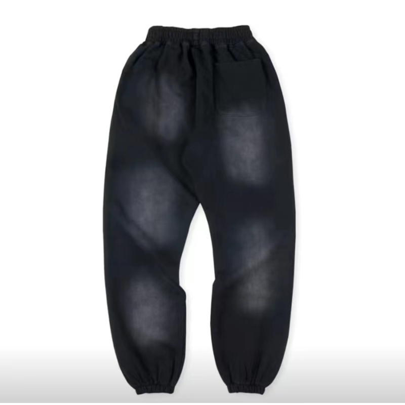 Hellstar No Guts No Glory Flare Bottom Sweatpants Midnight Dye Black