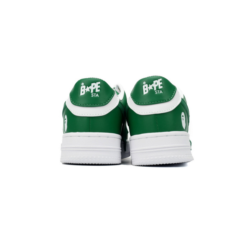 A Bathing Ape Bape Sta Low White Green Star OZXSHM 191 306M 