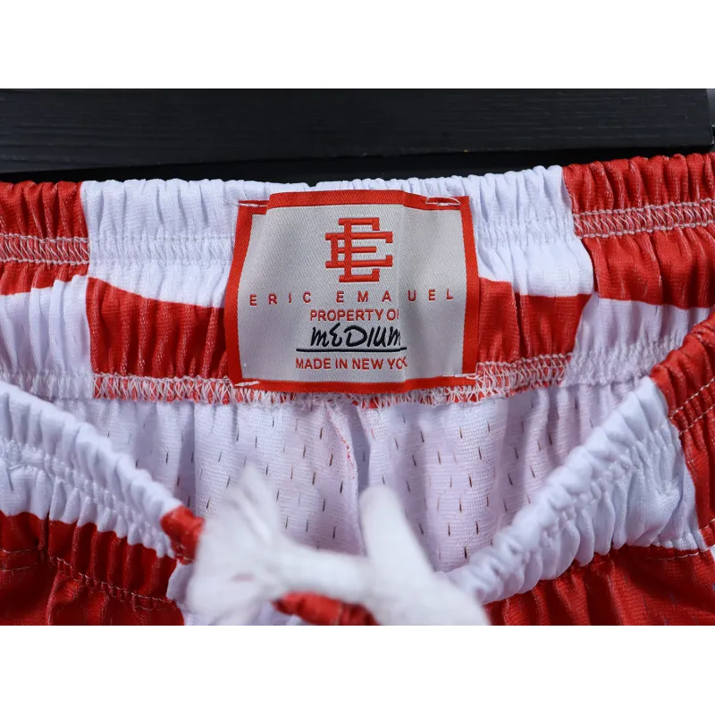 Eric Emanuel EE Basic Short White Red Flag FW19