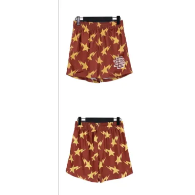 Eric Emanuel x BAPE Miami Basic Short Brown/Yellow FW19 02