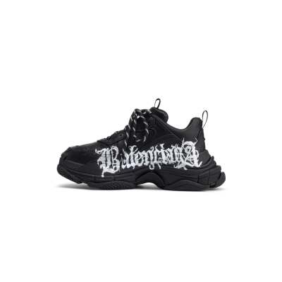 Balenciaga Triple S DIY Metal Artwork Black 536737W2FAY1090 01