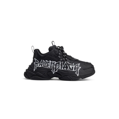 Balenciaga Triple S DIY Metal Artwork Black 536737W2FAY1090 02