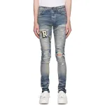 AMIRI Blue Varsity Jeans