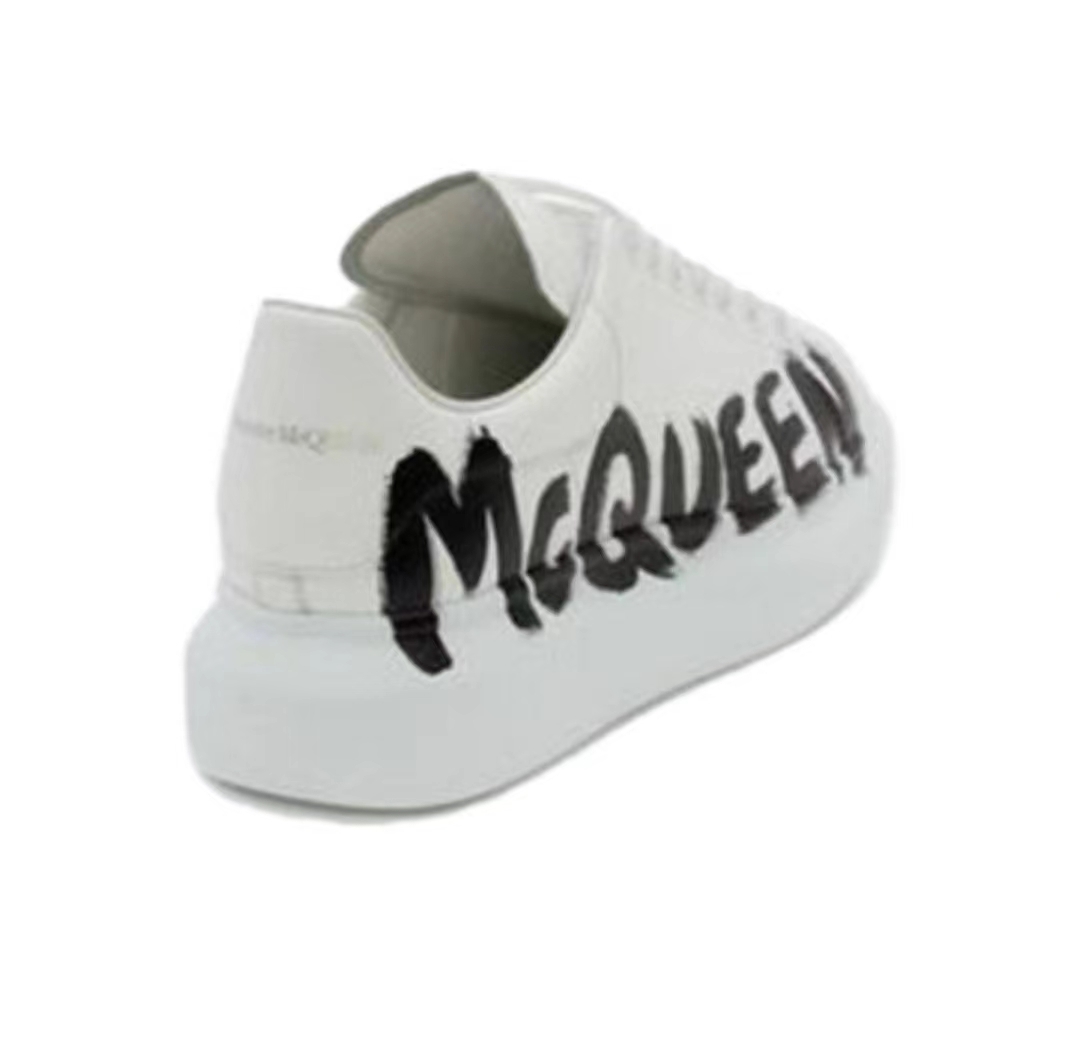 PK God Batch Alexander McQueen Oversized Graffiti White Black