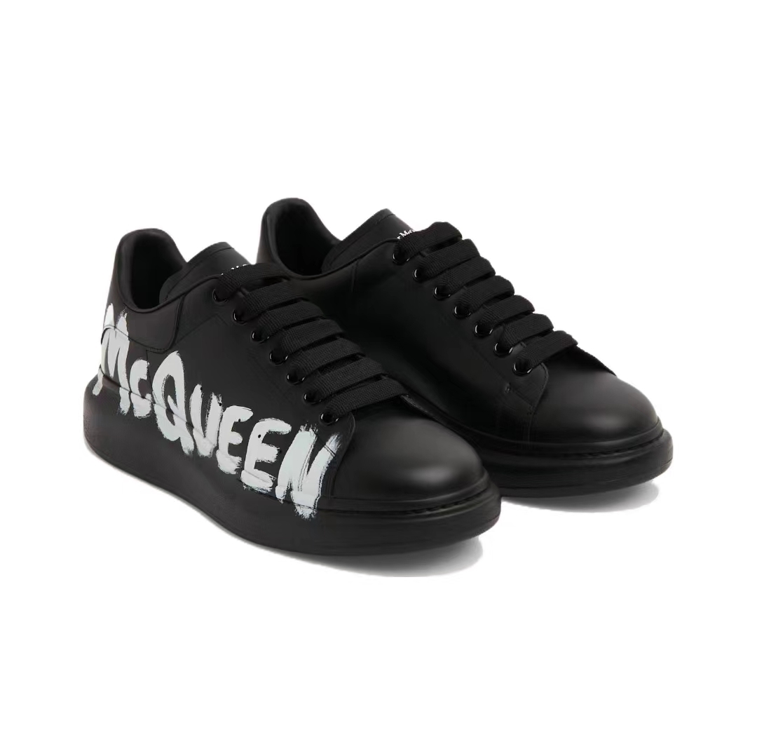 PK God Batch Alexander McQueen Oversized Graffiti Black