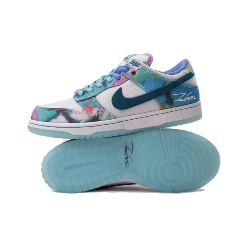 pk god batch nike sb dunk low futura laboratories bleached aqua hf6061-400