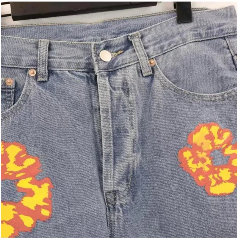 denim tears x offset 501 jeans light wash