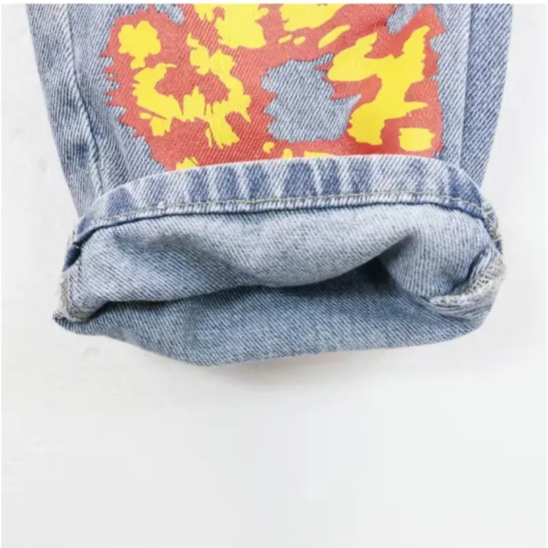 denim tears x offset 501 jeans light wash