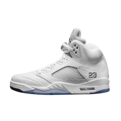PK God Batch Air Jordan 5 Retro Metallic White 136027-130 01