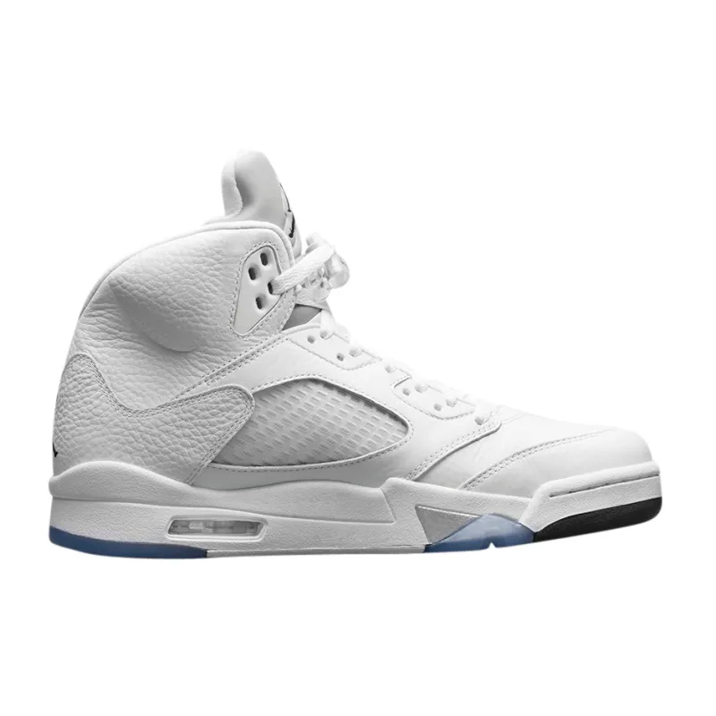 pk god batch air jordan 5 retro metallic white 136027-130