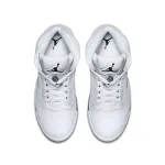 PK God Batch Air Jordan 5 Retro Metallic White 136027-130