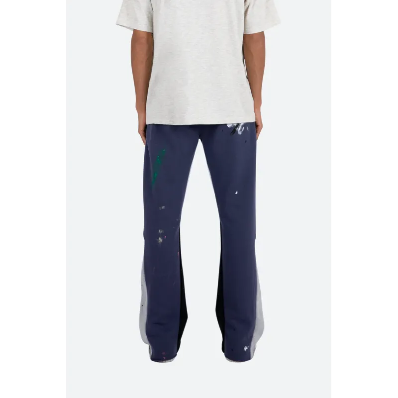 gallery dept. painted flare sweat pants navy