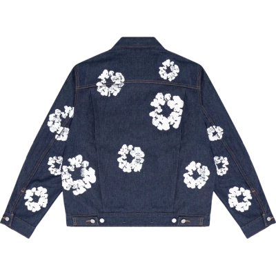 DENIM TEARS TYPE - 2 ALL OVER WREATH RAW Jacket 02