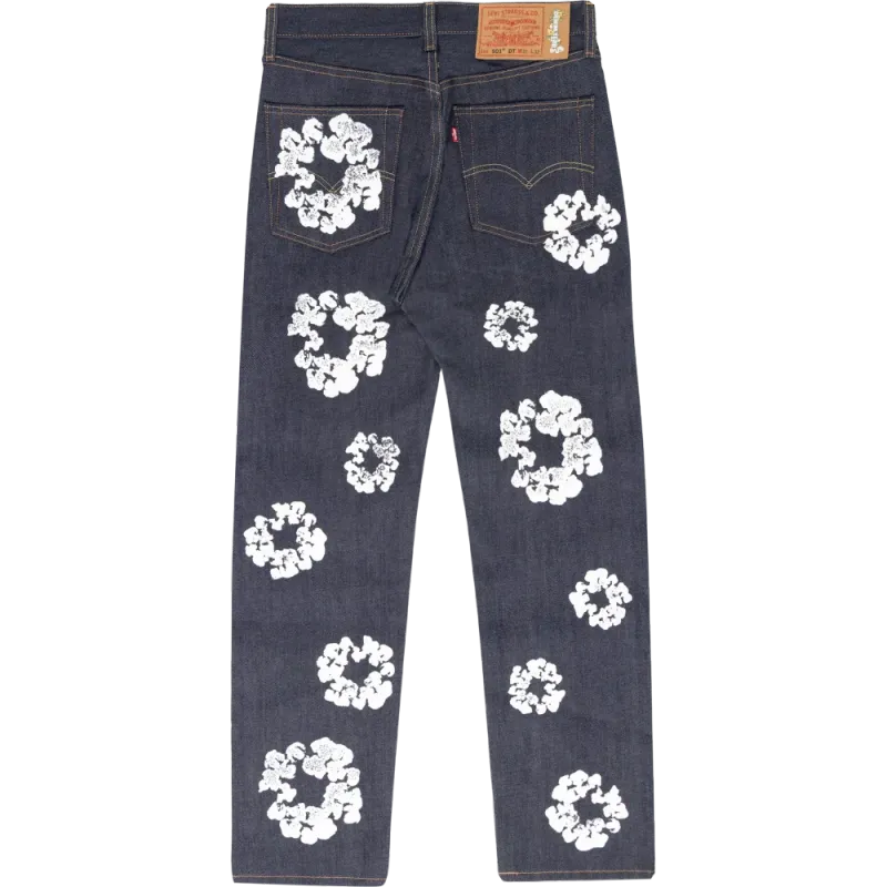 denim tears the cotton wreath jean selvedge