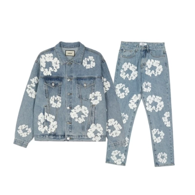 DENIM TEARS Jacket and jeans set 01