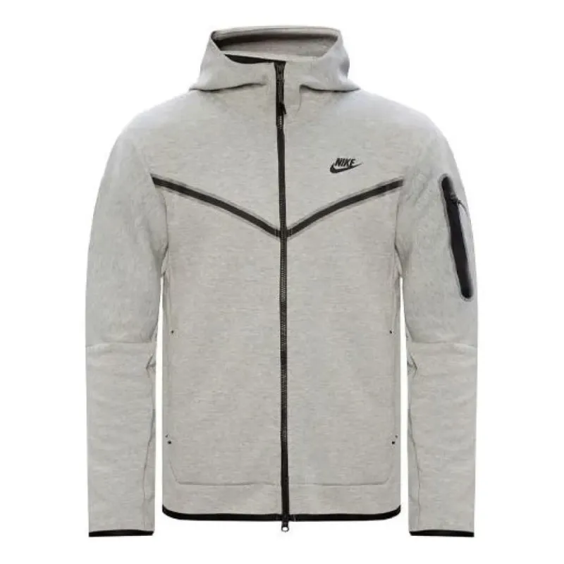 Nike Sportswear Tech Fleece Full-Zip Hoodie Heather Grey