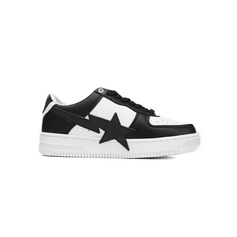 a bathing ape bape sta low black and white star ozxsh w291 306m