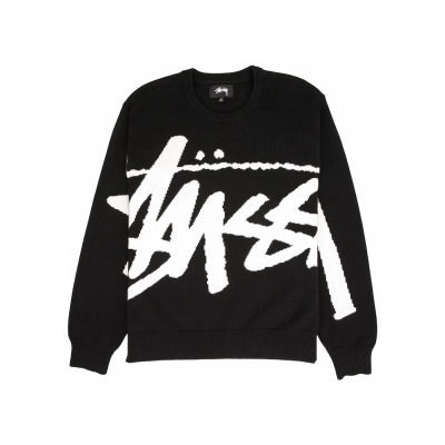 Stussy Stock Sweater Black 01