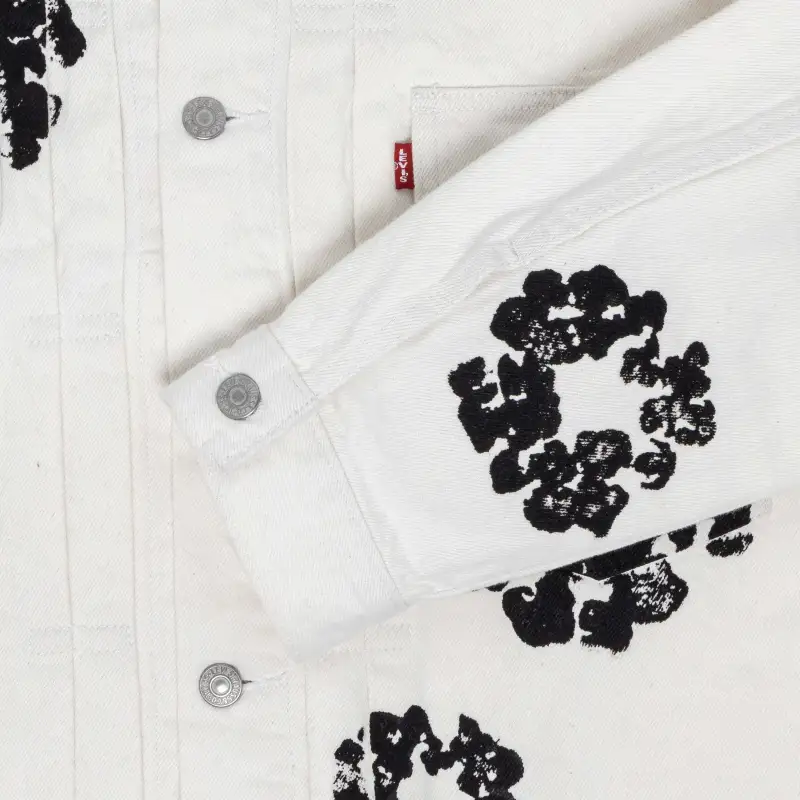 denim tears type - 2 all over wreath white