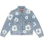 DENIM TEARS TYPE - 2 ALL OVER WREATH LIGHT WASH Jacket