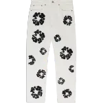 DENIM TEARS THE COTTON WREATH JEAN WHITE