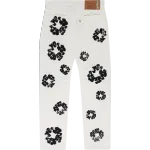 DENIM TEARS THE COTTON WREATH JEAN WHITE