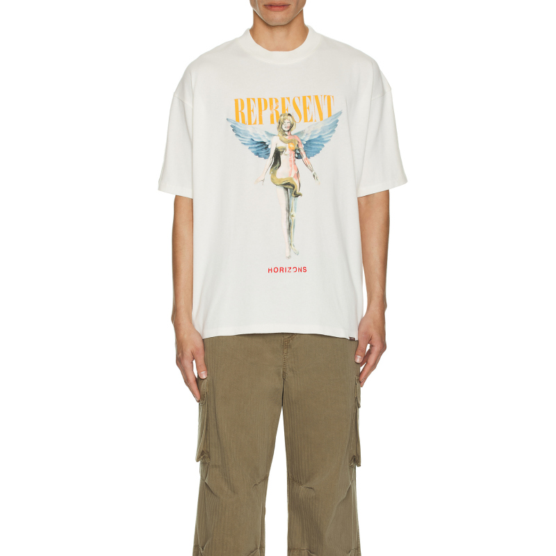 Represent T-shirt Flat White