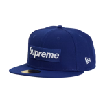 Supreme MLB Teams Los Angeles Box Logo New Era 59Fifty Fitted Cap Dark Royal
