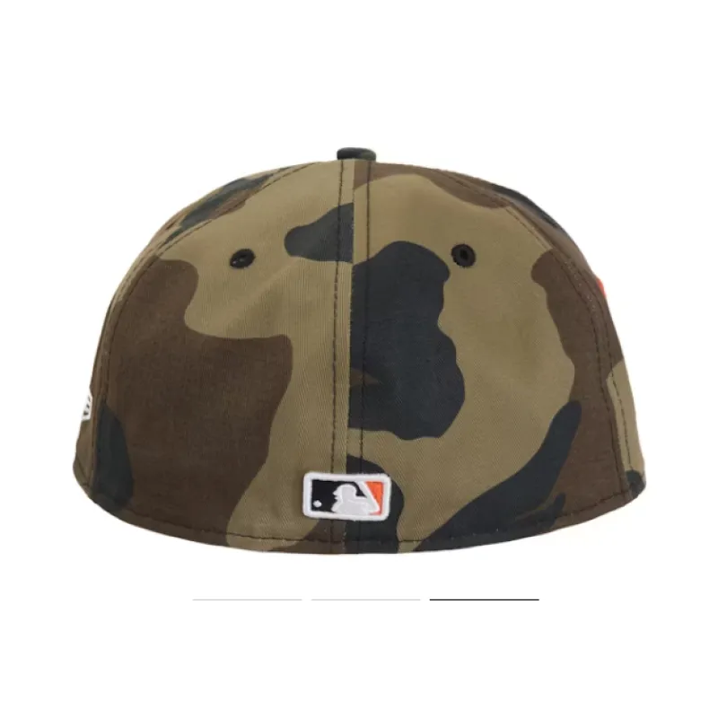 S*p*e mlb teams san francisco box logo new era 59fifty fitted cap woodland camo